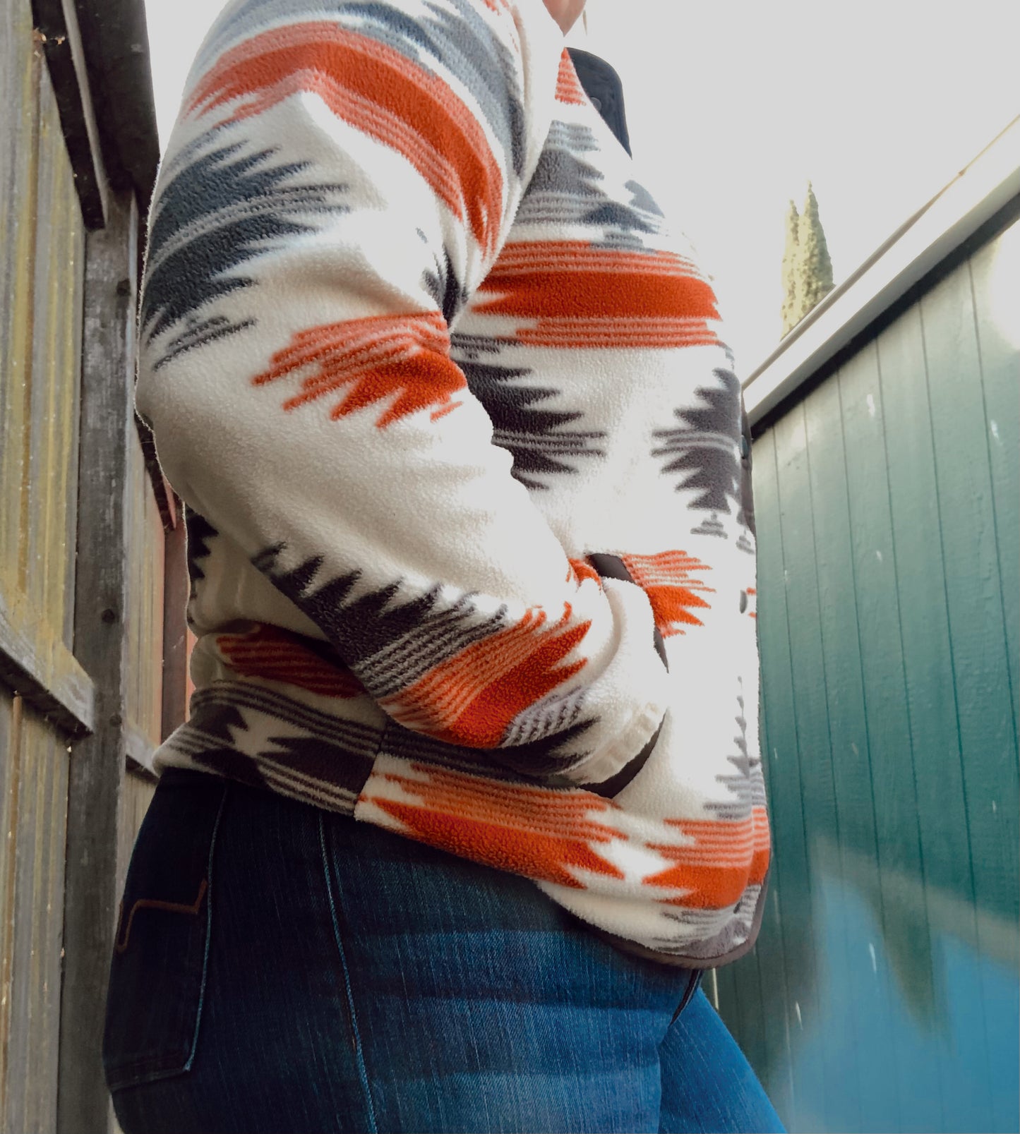 Aztec Fleece Button-Up