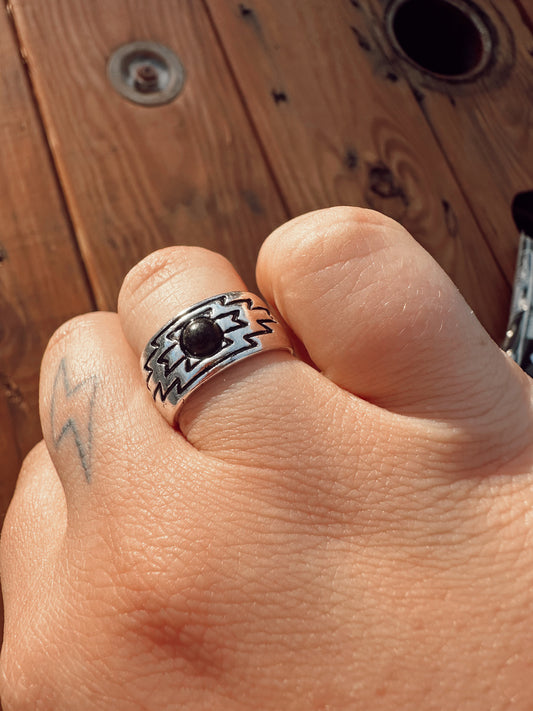 Aztec Cuff Ring
