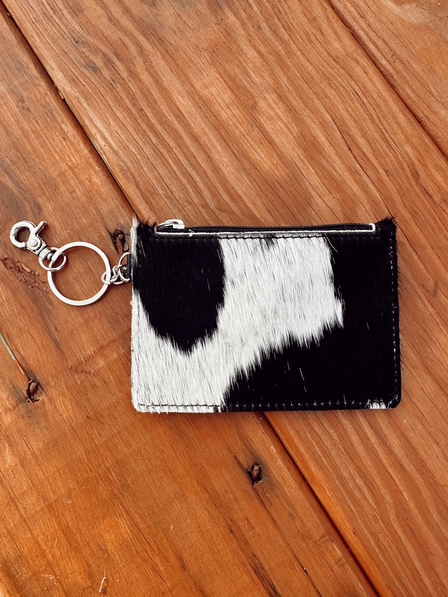 Cowhide Keychain Wallet