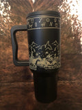 Black Cattle Drive Tumbler
