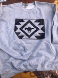 Aztec Cow Crewneck