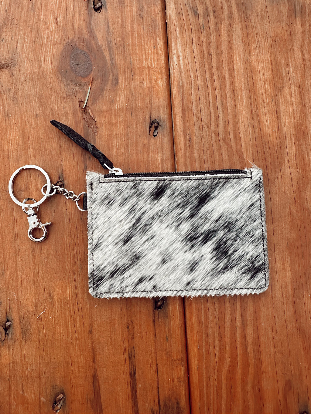 Cowhide Keychain Wallet