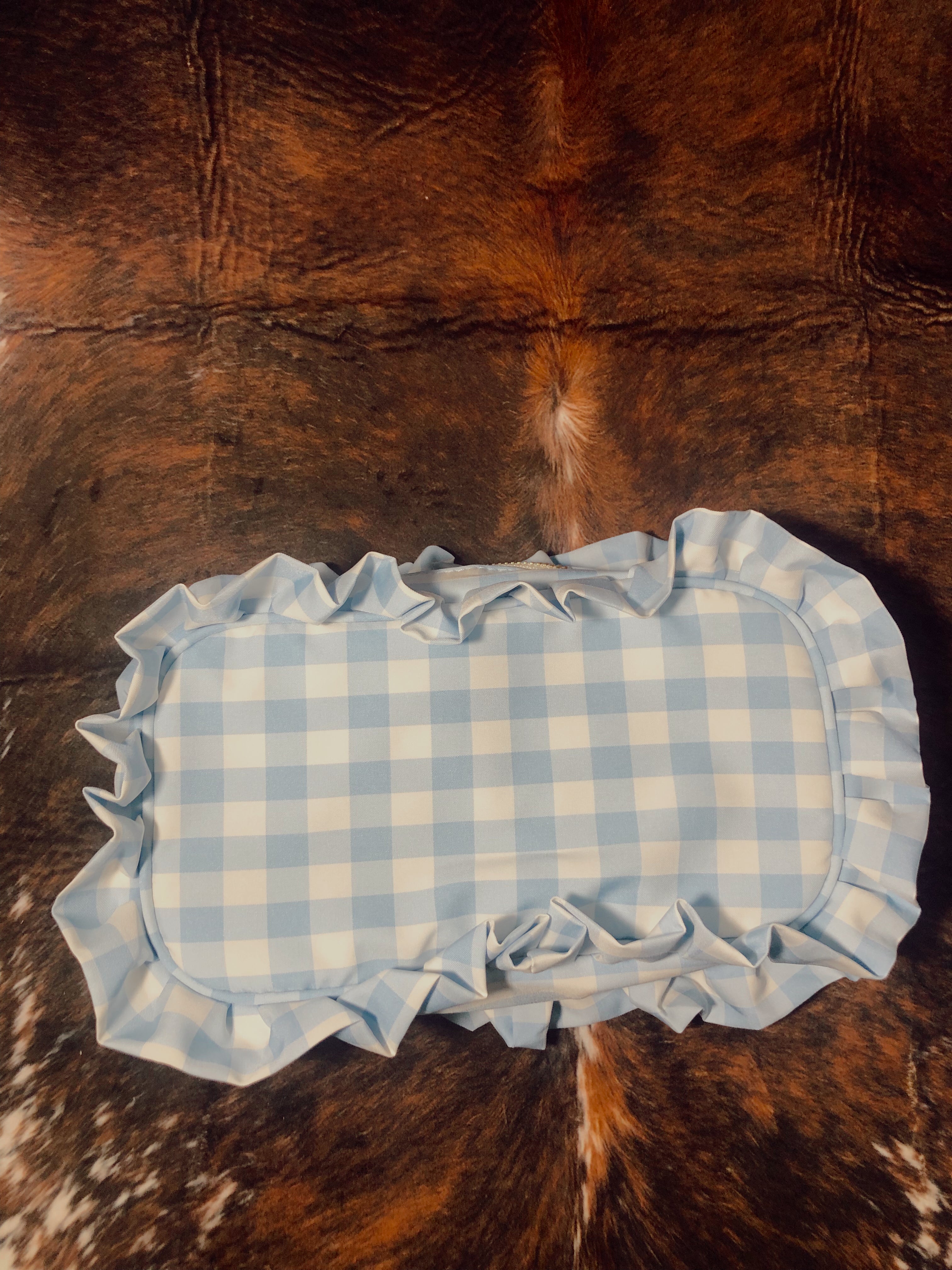 Checkered Make up Bag