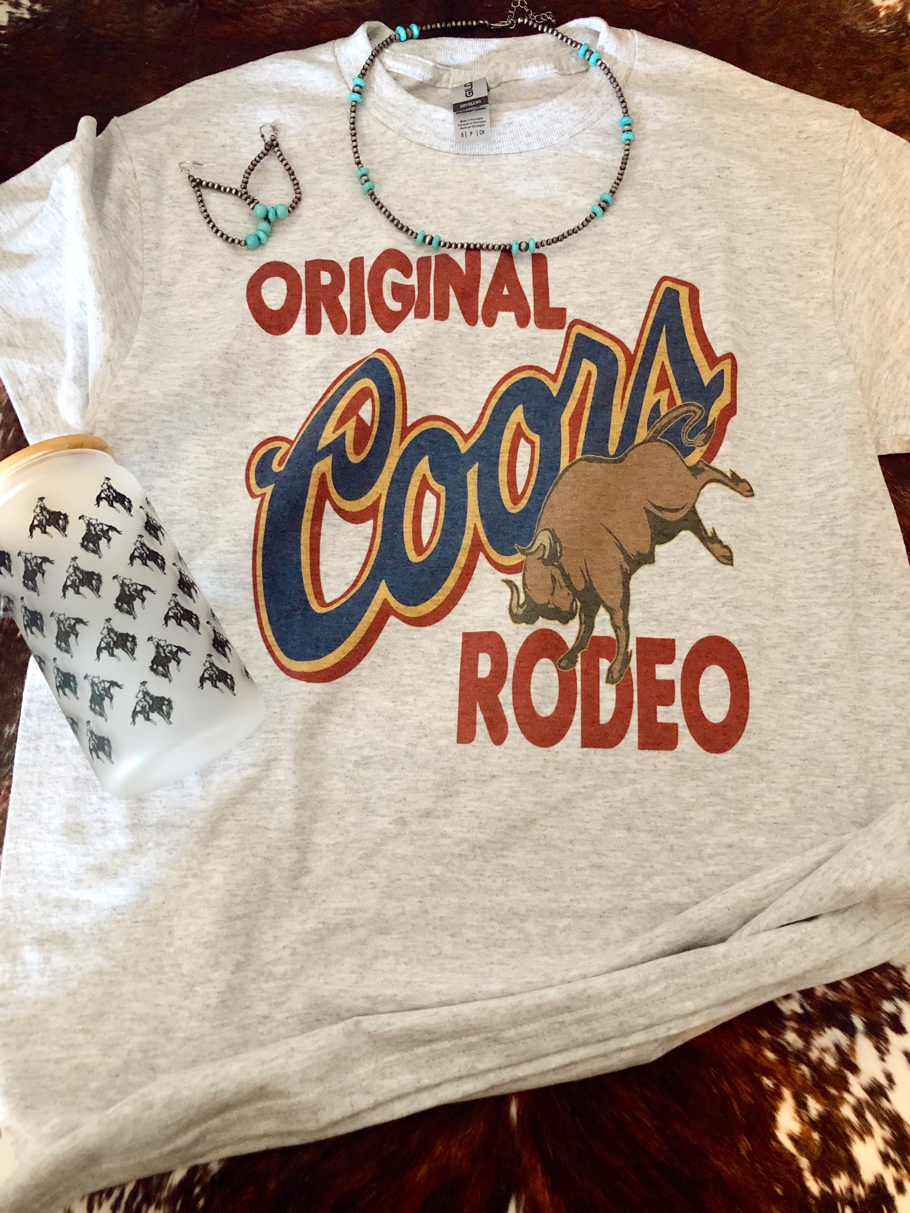 Pink Rodeo Tee Coors Rodeo tee – The Pink Horn
