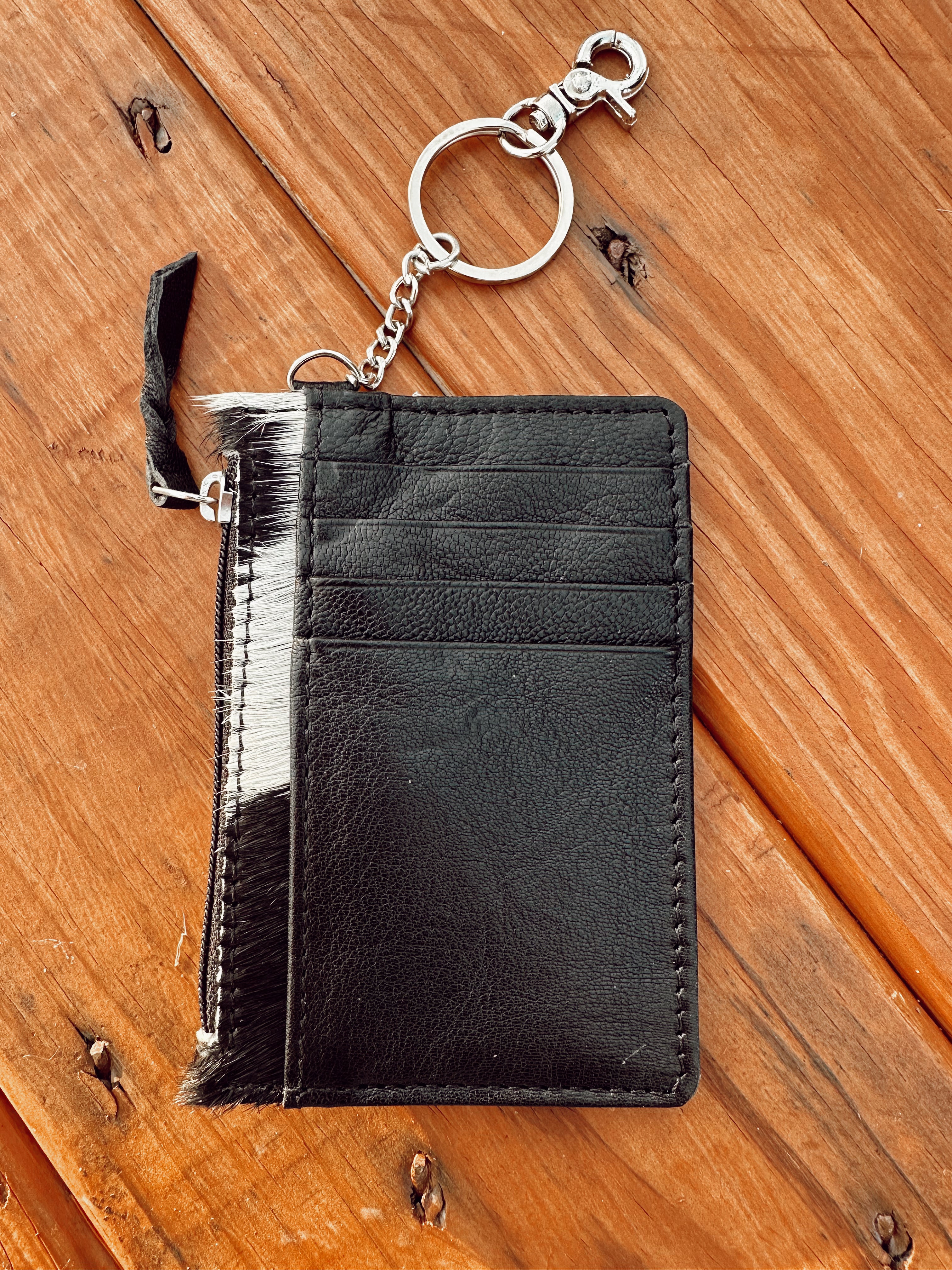 Cowhide Keychain Wallet